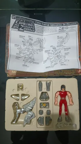 Boneco Seiya de Pegasus Vintage, Bandai. Cavaleiros do Zodíaco