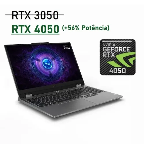 Notebook Gamer Lenovo LOQ15 Ryzen e Nvidia RTX 4050 (Promoção) Novos Lacrados c/ Garantia