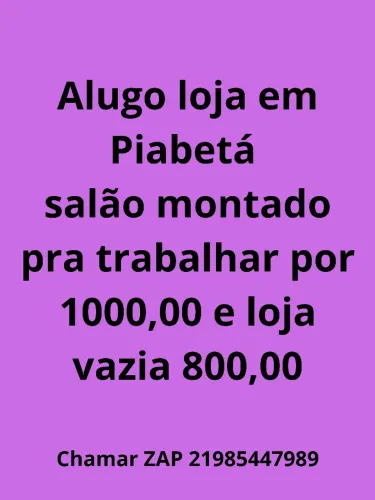 Loja em Piabetá montada