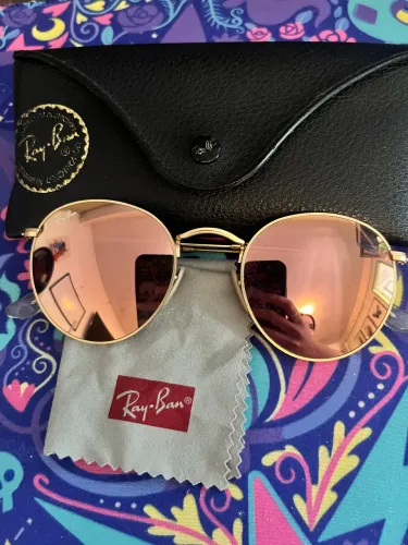 Óculos Ray-Ban Round Flash Rosa