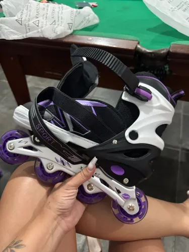 Patins rodinhas acendem
