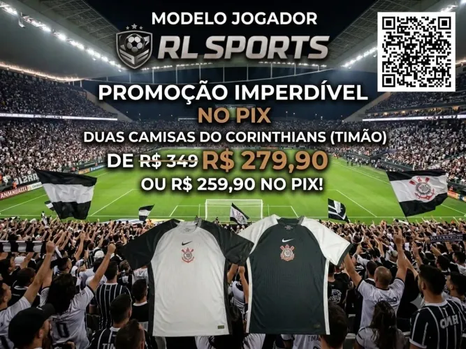 Camisa Corinthians jogador 25/26