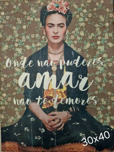QUADRO DECORATIVO # FRIDA KAHLO