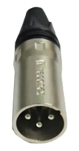 Plug Conector De Linha Xlr Macho Wireconex Profissional