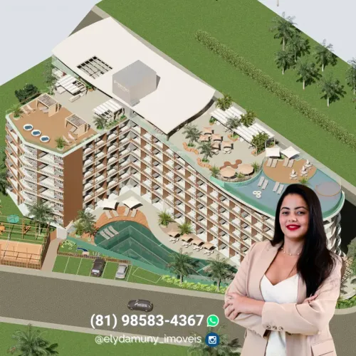 Flats Studios com Lazer para Rentabilidade em Tamandaré