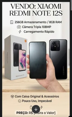 Xiaomi Redmi Note 12S (versão 8GB/256GB)
