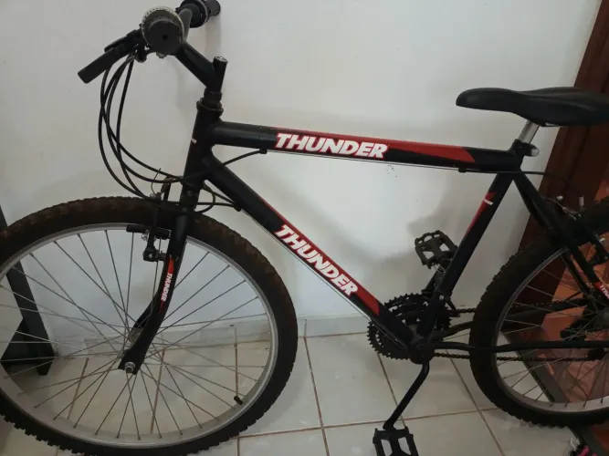 Bicicleta Thunder Aro 26 18 Marchas - Barata, Pneus Bons!