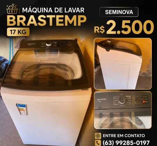 Máquina de lavar Brastemp 17KG seminova