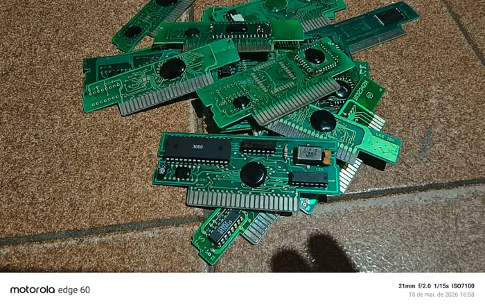 Lote de placas de cartucho de super Nintendo 
