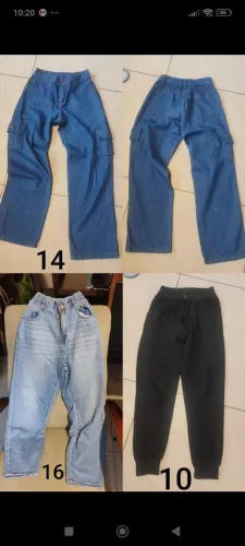 Calças jeans feminina Tam 10 12 14 16