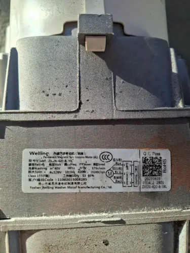 Motor midea 11kg 220v