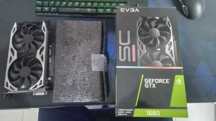 Placa de Vídeo Nvidia GeForce EVGA GTX 1660 USC 6GB