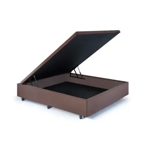 Cama Base Box Baú Viúva Noz