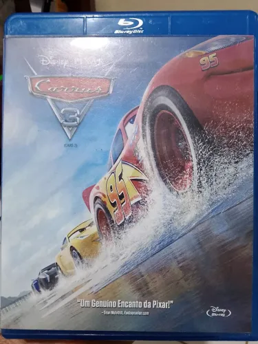 Filme DVD BLU-RAY DISC- Carros 3 - Pixar mídia física