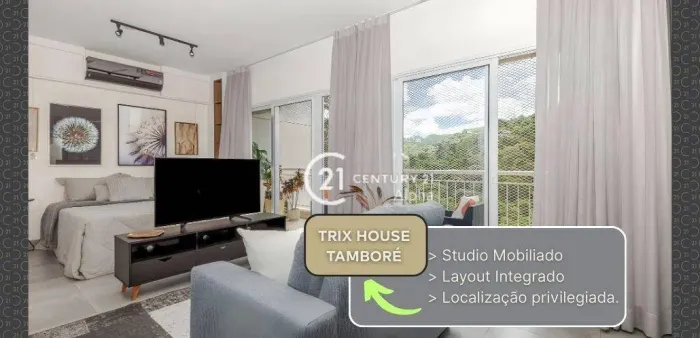 Apartamento com 1 dormitório para alugar, 50 m² por R$ 5.500,00/mês - Centro Empresarial T