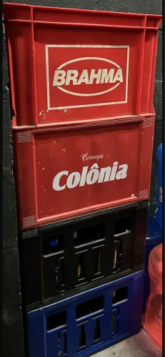 Caixa de vasilhame 600ml marrom