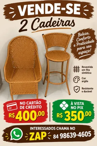 Cadeira e banqueta