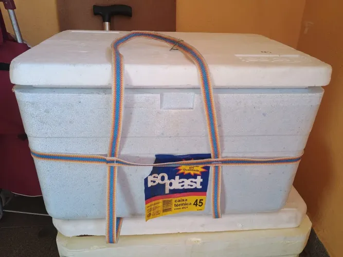 Caixas de Isopor 45L e 50L com Tampa (Kit ou Separado)