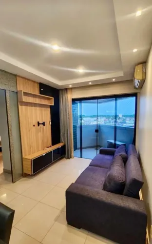 Apartamento para locação mobiliado com 2 quartos sendo 1 suíte no Rio Verde, Marco