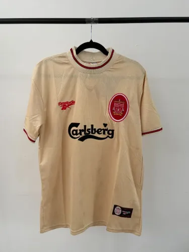 Camisa do Liverpool retrô 96/97 - Uniforme 2 - Tamanho G