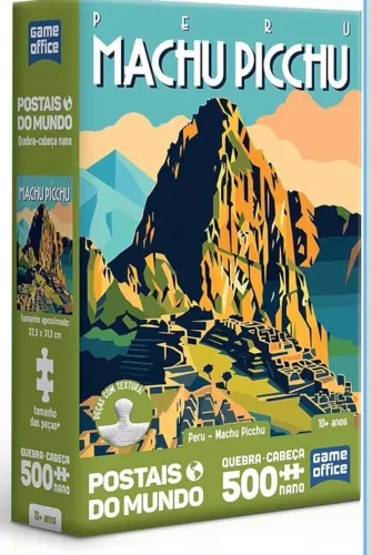 Toyster - Quebra-cabeça: Postais do Mundo - Peru - Machu Picchu - 500 peças nano