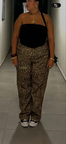 Calça estampa de onça- plus size 54