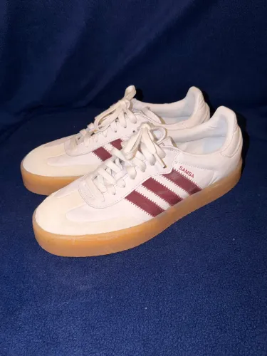 Tênis adidas Sambae cloud white+ red shadow