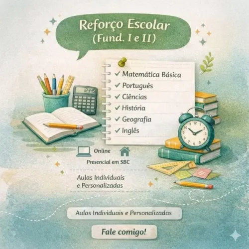 Reforço Escolar Especializado em SBC e Online!