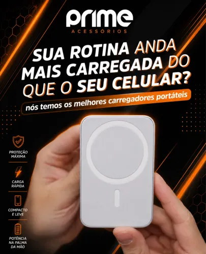 Carregador Portátil - Energia Sempre com Você