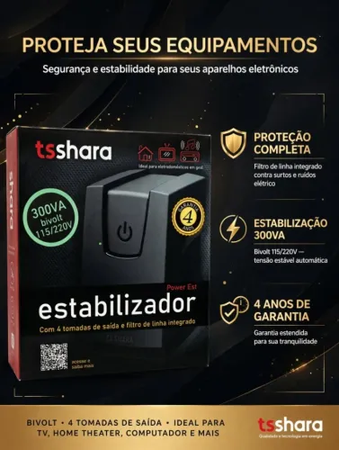 ESTABILIZADOR 300VA 