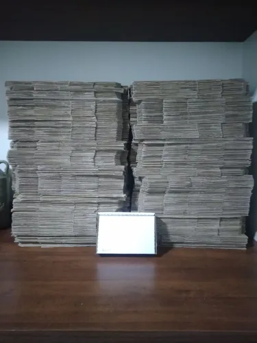 300 caixas de papelão brancas lisas sem logomarca 16x11x4