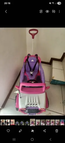 Carrinho de passeio troco por bicicleta  da pra usar ate 7 anos de idade  