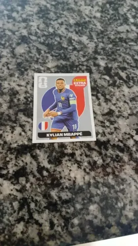 Kylian Mbappé Prata Figurinha Legend Original Extra Sticker