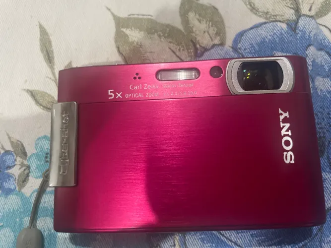 Sony Cyber-shot DSC-T200 Rosa Completa + Carregador + Cartão + Case
