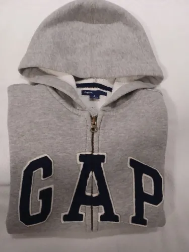 Moletom gap kids cinza com zíper| ORIGINAL 