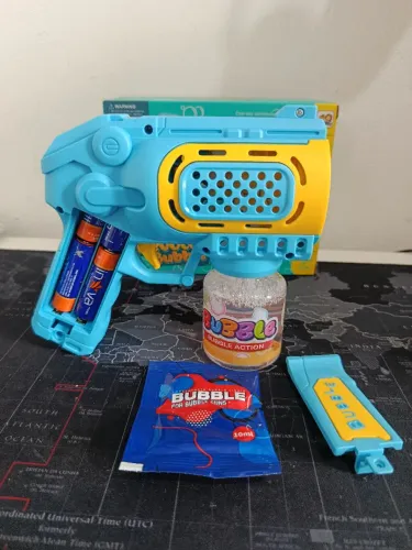 Pistola de bolhas de água a pilhas / OFERTA IMPERDÍVEL 