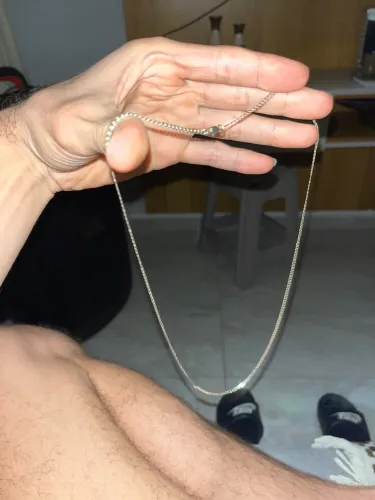 Corrente de pescoço de prata 925 