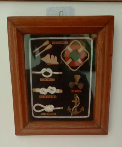 Quadro Decorativo Estilo Náutico Ótimo Estado Tamanho 20x23