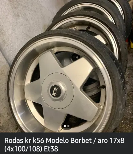 Roda KR K56 modelo borbet Aro 17 4x100/108
