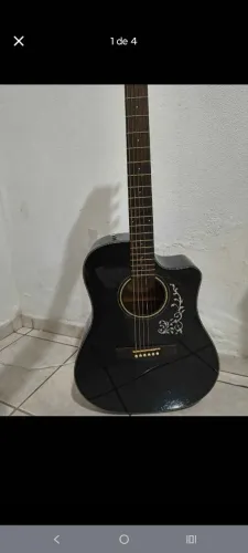 ? Violão Fender CD-60CE BLK V2 Eletroacústico - Ótimo Estado