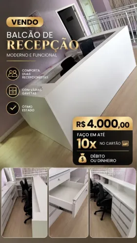 Balcão de recepção