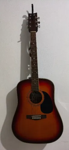 Violão Eagle elétrico/acústico folk