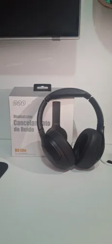 Headset Qcy H3 Lite Anc Adaptativo Bluetooth 5.3 Multiponto 60h Cor Preto