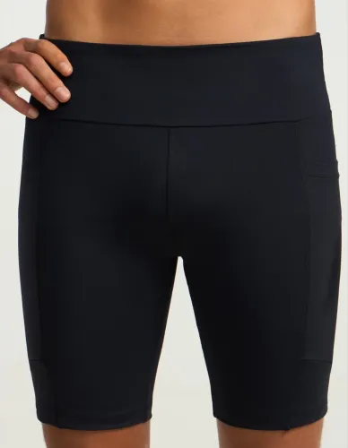 Short de Compressão Preto Com Bolso Tamanho G