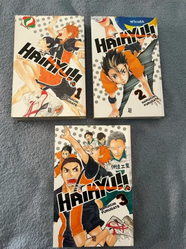 3 Volumes de Haikyuu!