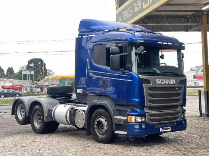 scania sc r440 streamline ano 2018 freio retarder unico dono 6x2 trucado