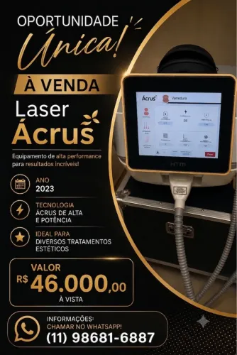 Equipamento para depilação a laser Acrus da HTM