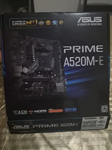 Placa Mãe ASUS Prime A520M-E AM4 (Na Caixa / Perfeito Estado)
