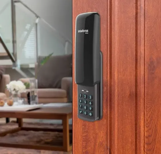 Fechadura Digital Para Uso Interno e Externo FR 10 Preto Intelbras R$ 190,00