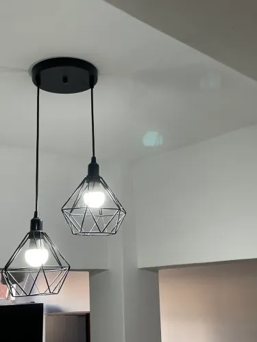 Lustre para sala - Novo (cor preta - sem avarias)
